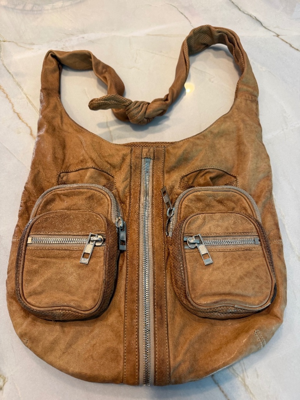 Alexander Wang vintage Donna hobo bag, soft tan leather